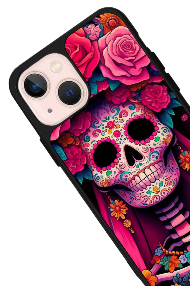 iPhone 15 Uyumlu KuruKafa Tasarımlı Glossy Premium Kılıf
