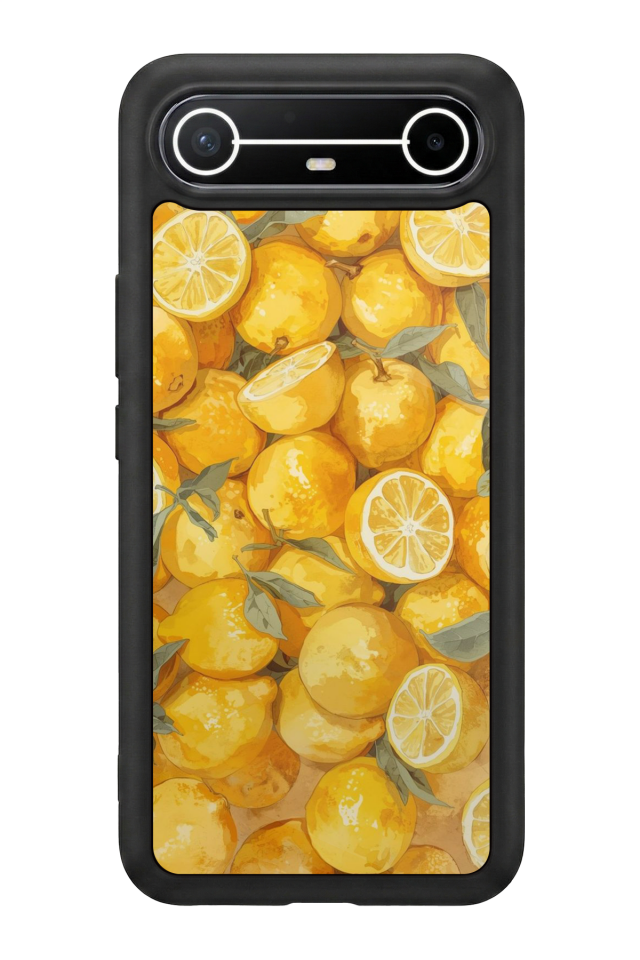 Tecno Spark Slim 5G Uyumlu Limon Tasarımlı Glossy Premium Kılıf