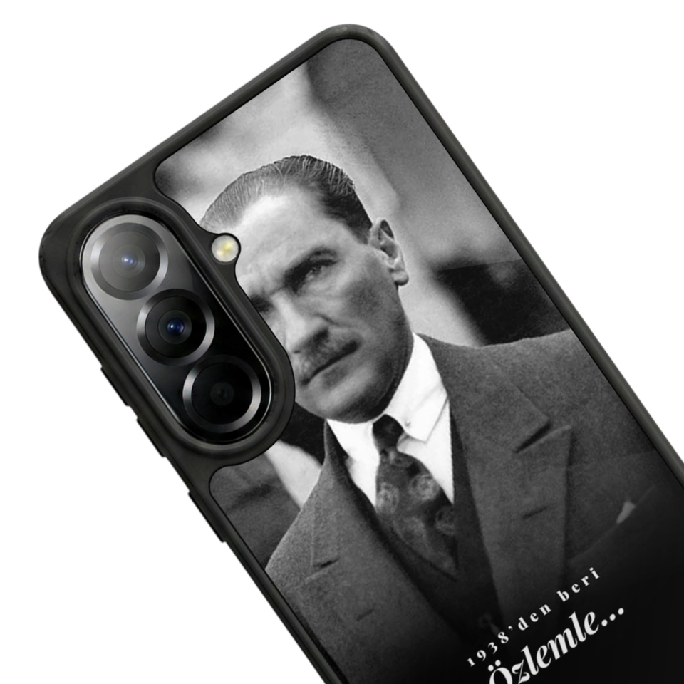 Samsung Galaxy A57 Uyumlu Mustafa Kemal Ataturk Tasarımlı Glossy Premium Kılıf