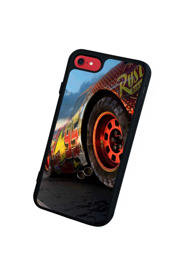 iPhone 7 Uyumlu Şimsek McQueen Tasarımlı Glossy Premium Kılıf