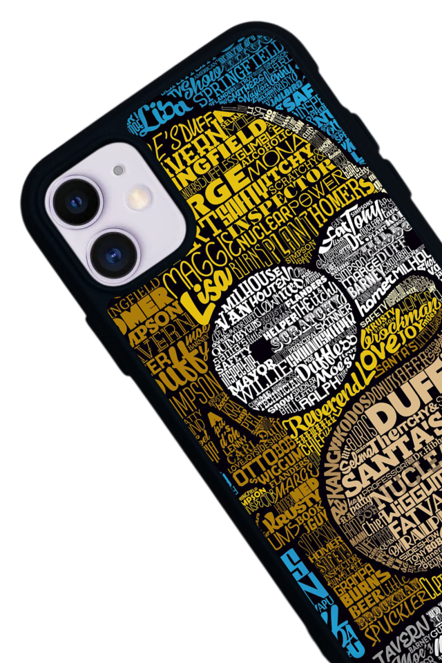 iPhone 11 Uyumlu The Simpsons Tasarımlı Glossy Premium Kılıf