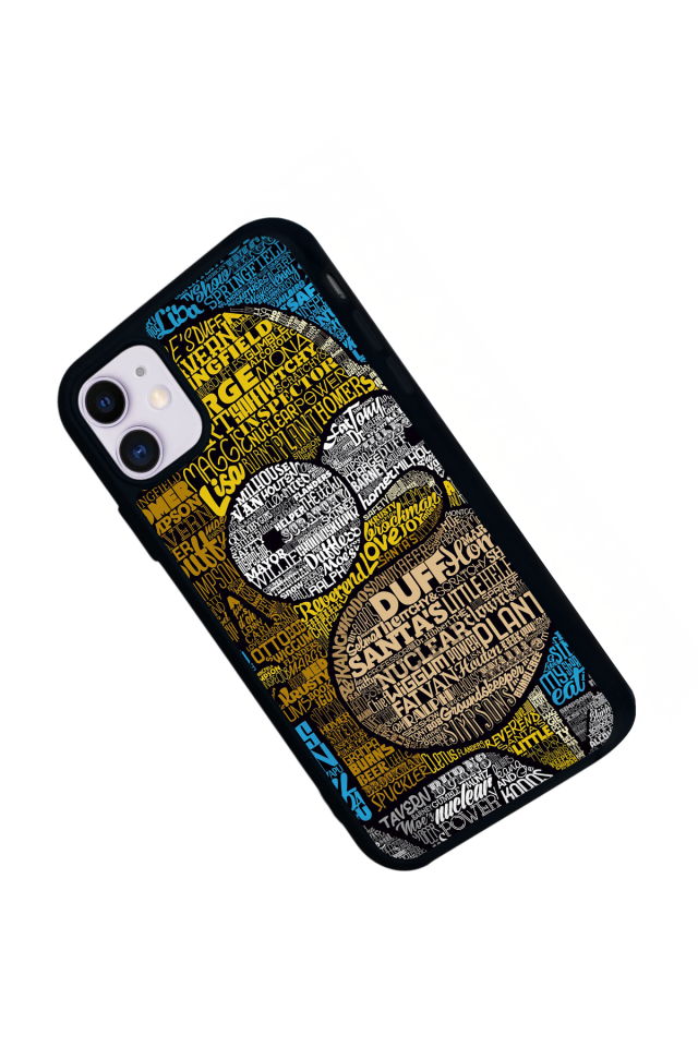 iPhone 11 Uyumlu The Simpsons Tasarımlı Glossy Premium Kılıf