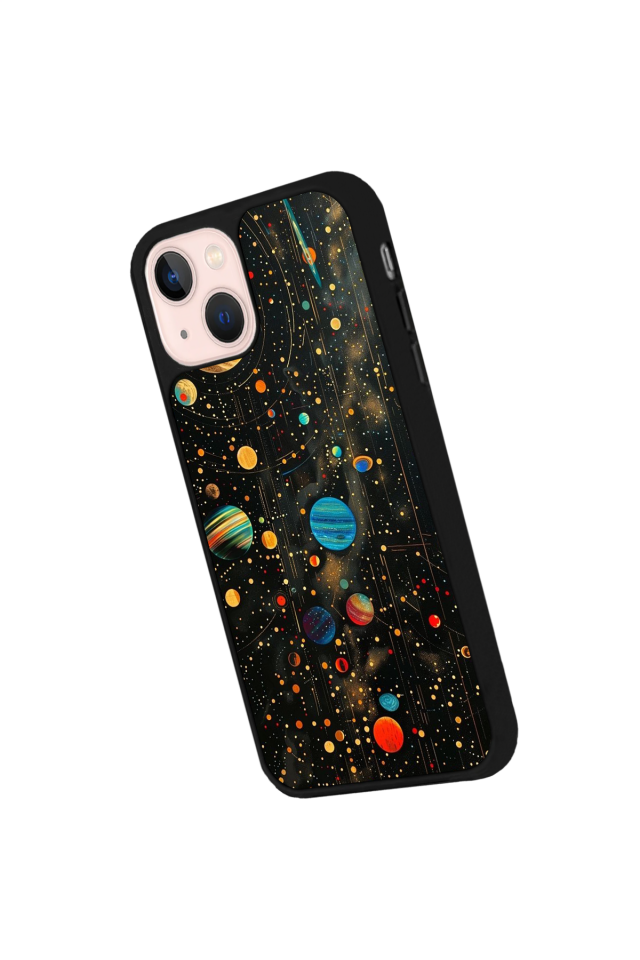 iPhone 15 Plus Uyumlu Uzay Tasarımlı Glossy Premium Kılıf