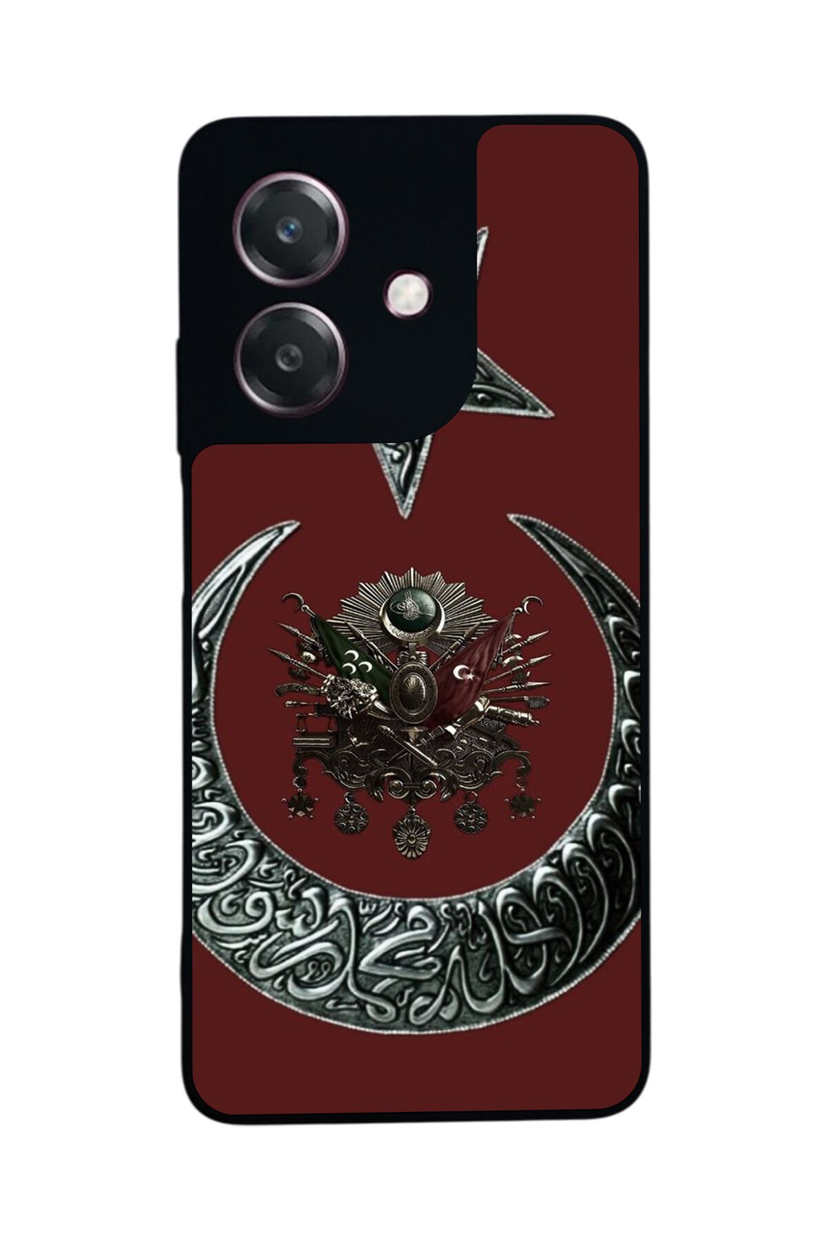 Oppo A3 5G Uyumlu Osmanli Tugrasi Tasarımlı Glossy Premium Kılıf