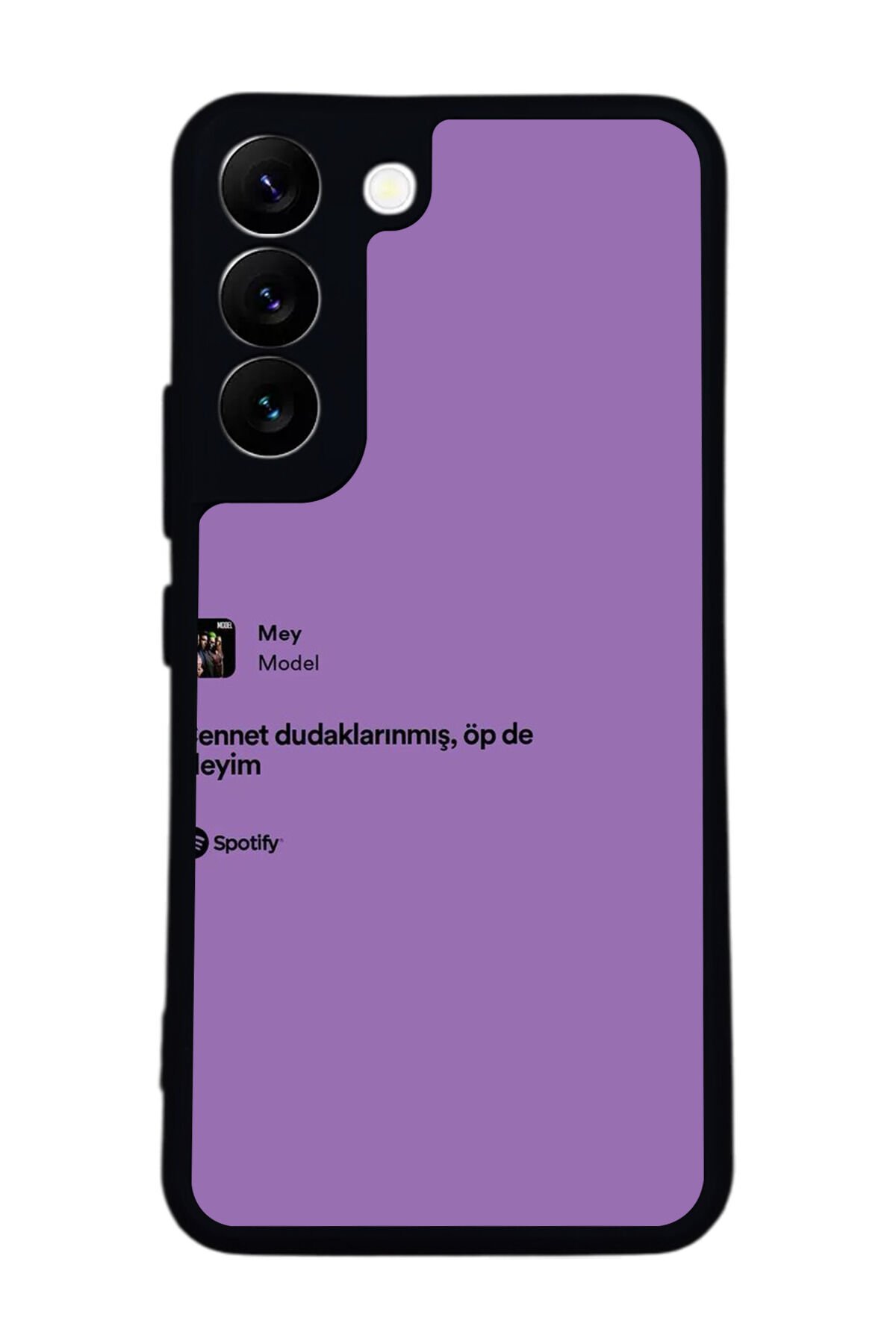 Samsung Galaxy S22 Uyumlu Sarki Sozleri Tasarımlı Glossy Premium Kılıf