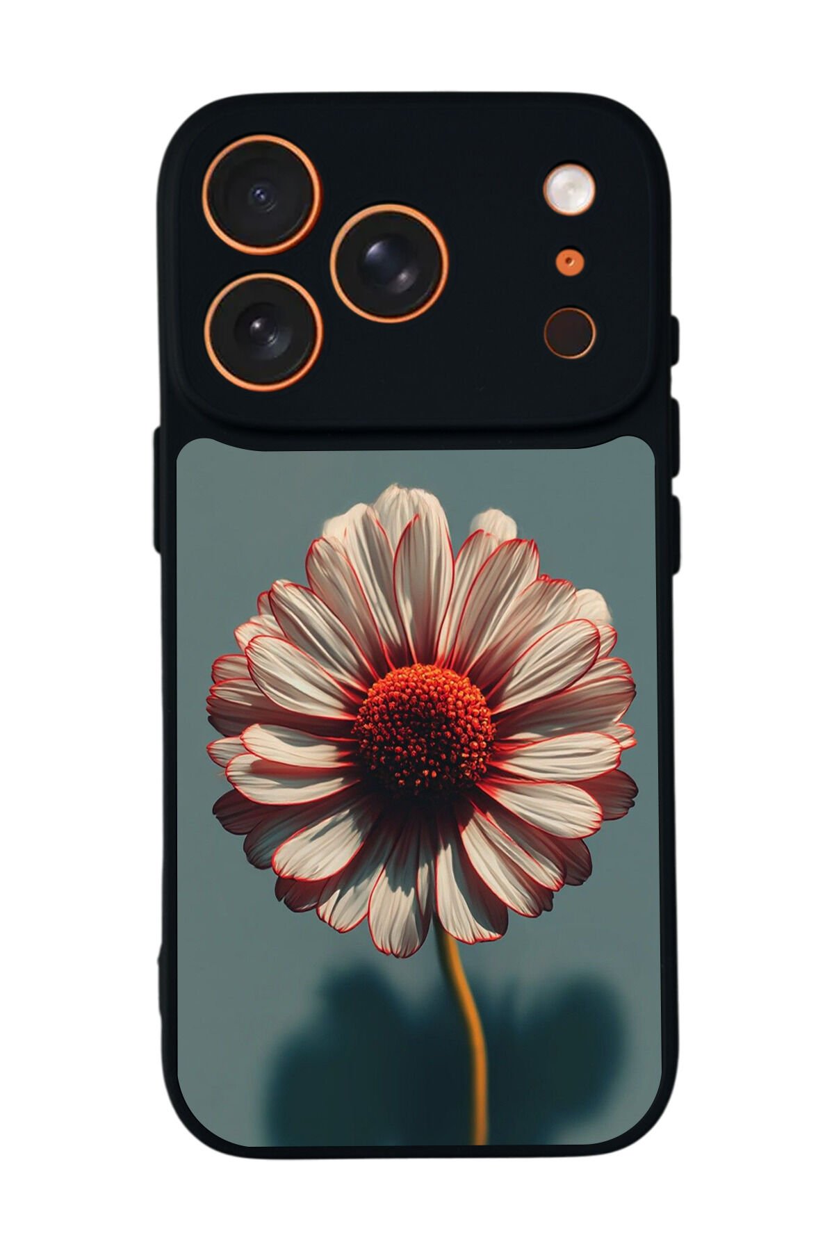 iPhone 17 Pro Uyumlu Cicek Tasarımlı Glossy Premium Kılıf