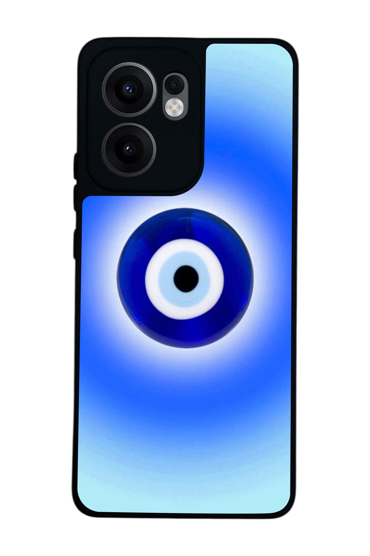 Oppo Reno 13F Uyumlu Nazar Tasarımlı Glossy Premium Kılıf