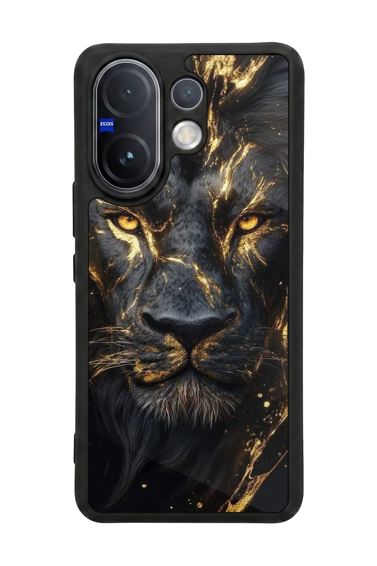 Vivo V60 Uyumlu Aslan Tasarımlı Glossy Premium Kılıf