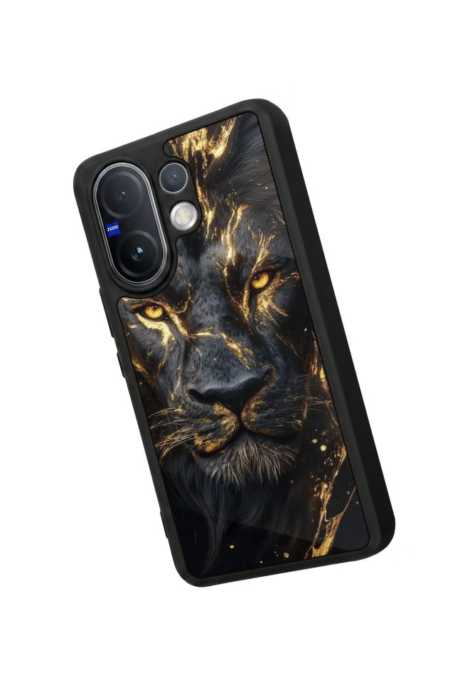 Vivo V60 Uyumlu Aslan Tasarımlı Glossy Premium Kılıf