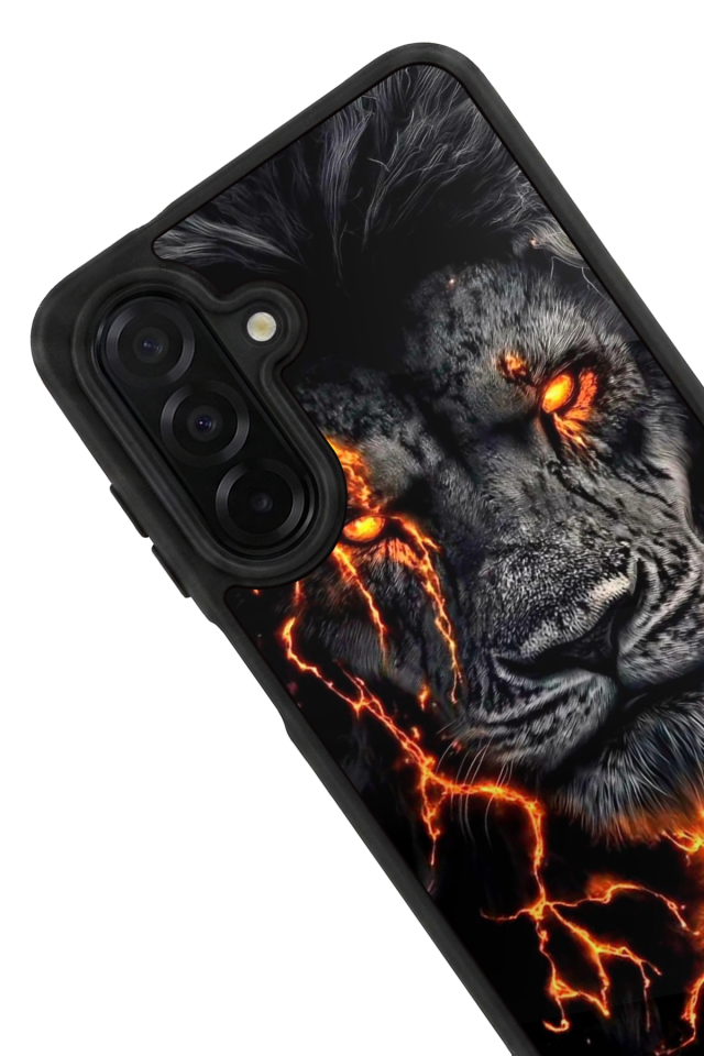 Samsung Galaxy A56 Uyumlu Aslan Tasarımlı Glossy Premium Kılıf