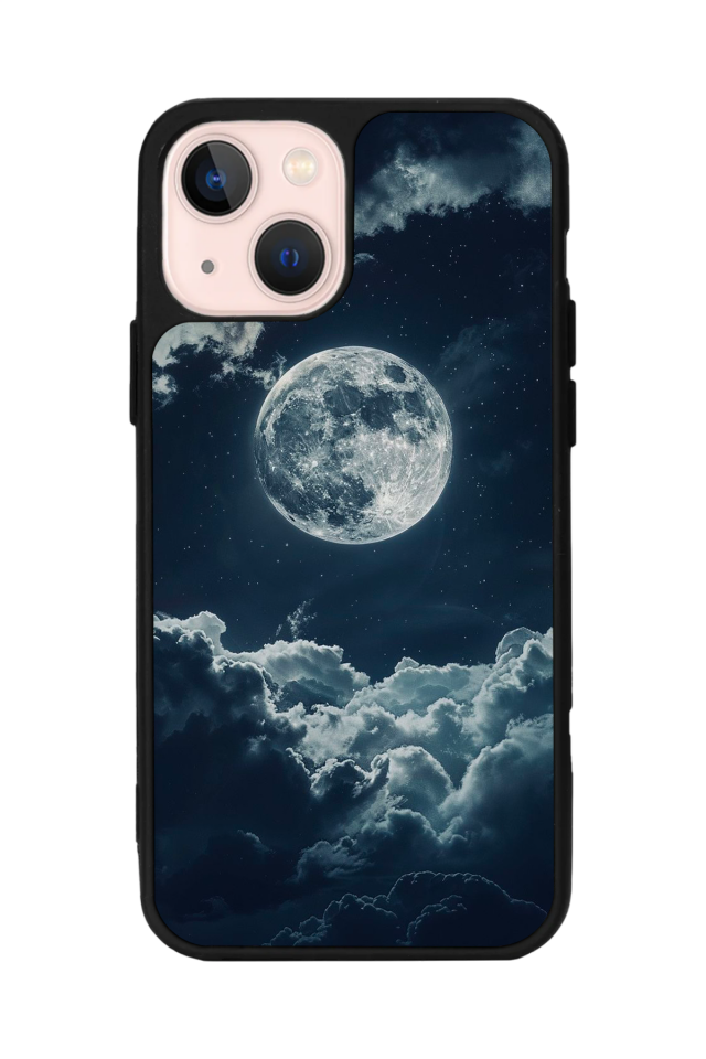 iPhone 15 Uyumlu Ay Tasarımlı Glossy Premium Kılıf