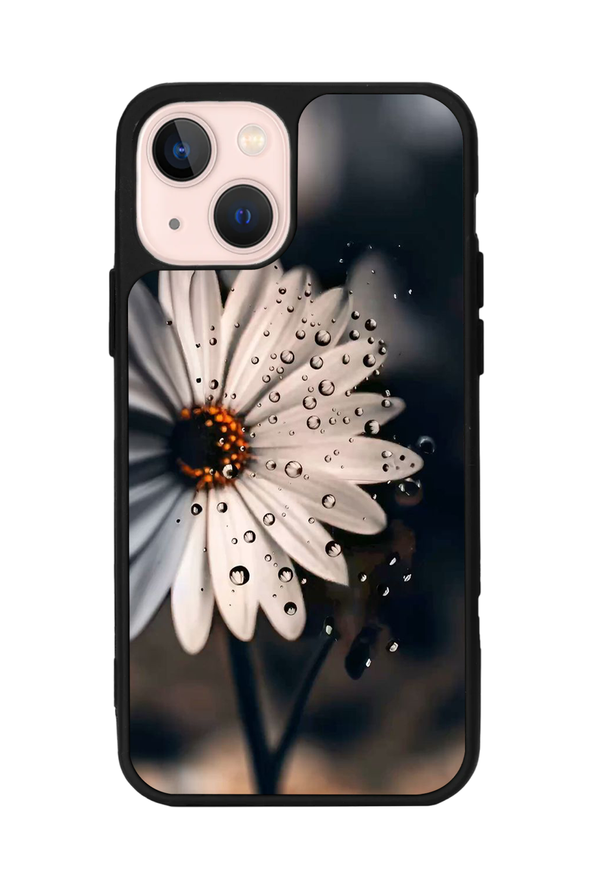 iPhone 13/14 Uyumlu Cicek Tasarımlı Glossy Premium Kılıf