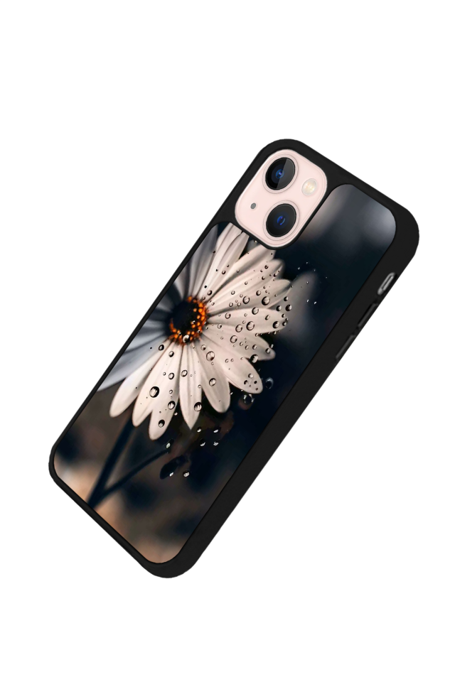 iPhone 13/14 Uyumlu Cicek Tasarımlı Glossy Premium Kılıf