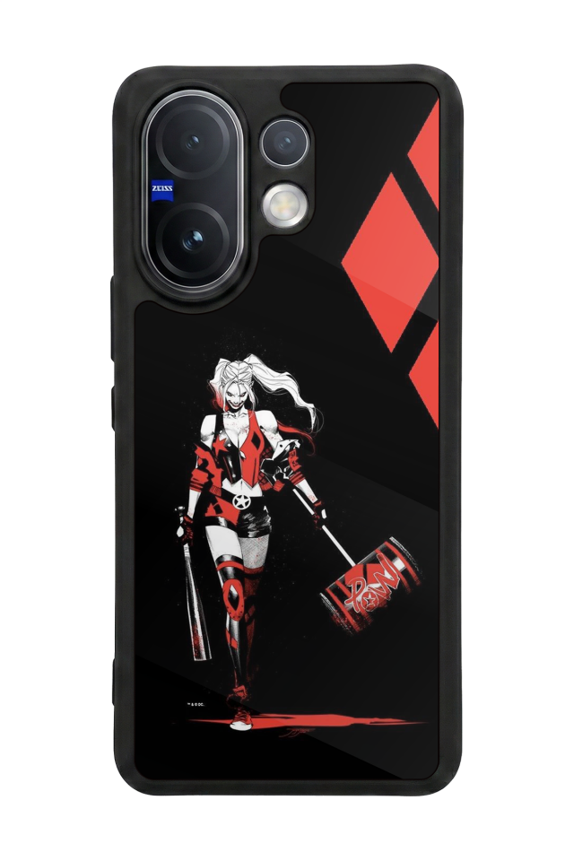 Vivo V60 Uyumlu HarleyQueen Tasarımlı Glossy Premium Kılıf