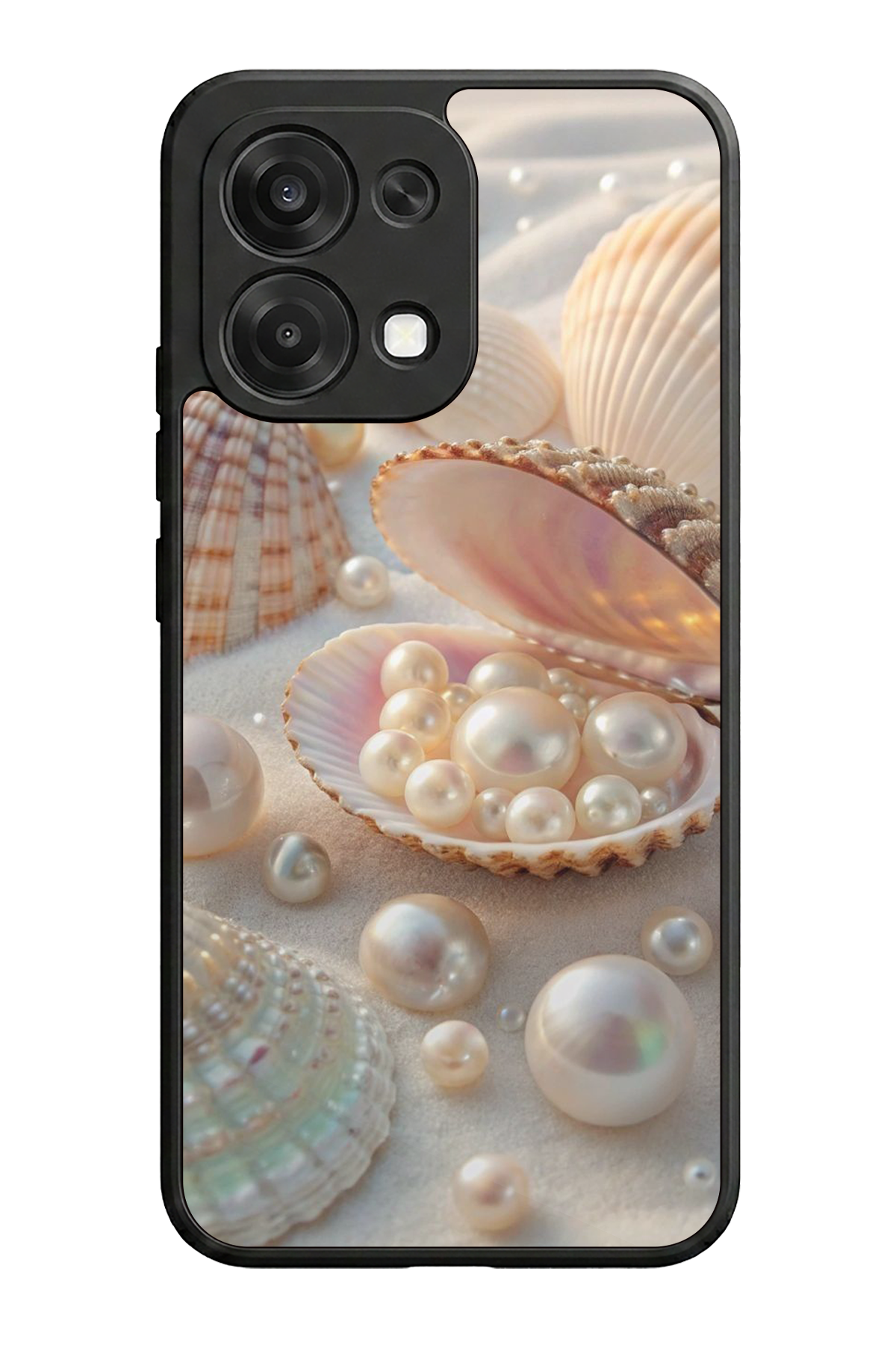 Oppo A6 Pro Uyumlu  İnci Tasarımlı Glossy Premium Kılıf