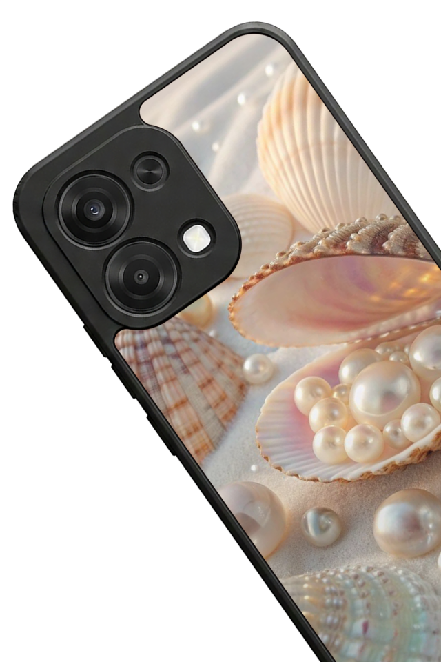 Oppo A6 Pro Uyumlu  İnci Tasarımlı Glossy Premium Kılıf