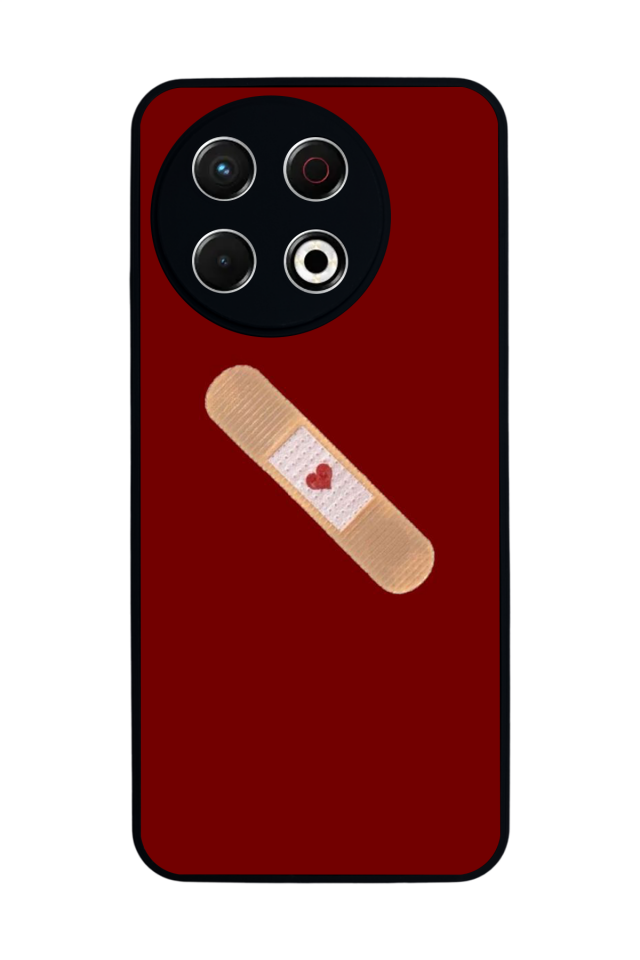 Tecno Spark 30 Pro Uyumlu Kalp Love Tasarımlı Glossy Premium Kılıf