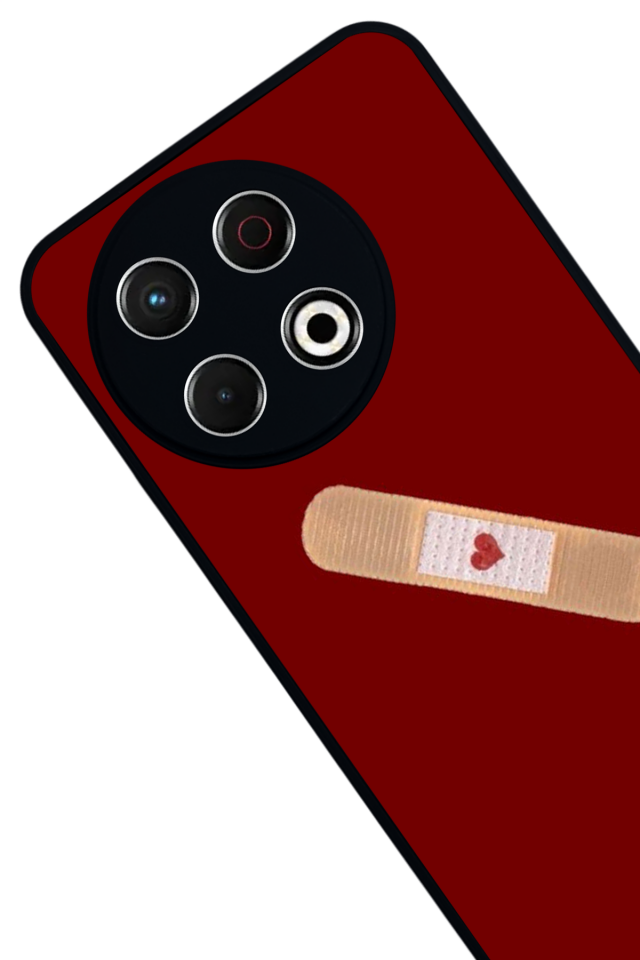 Tecno Spark 30 Pro Uyumlu Kalp Love Tasarımlı Glossy Premium Kılıf