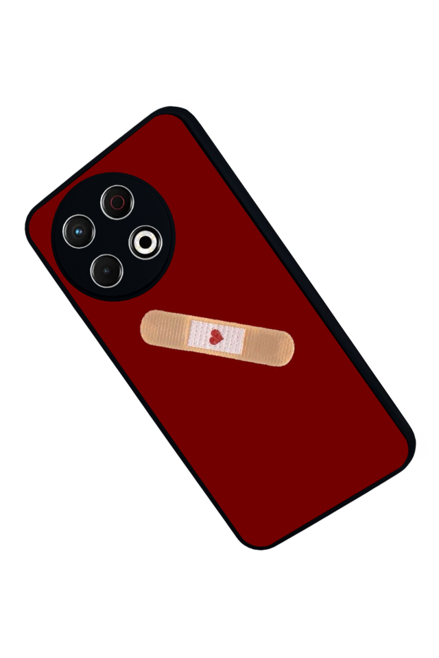 Tecno Spark 30 Pro Uyumlu Kalp Love Tasarımlı Glossy Premium Kılıf