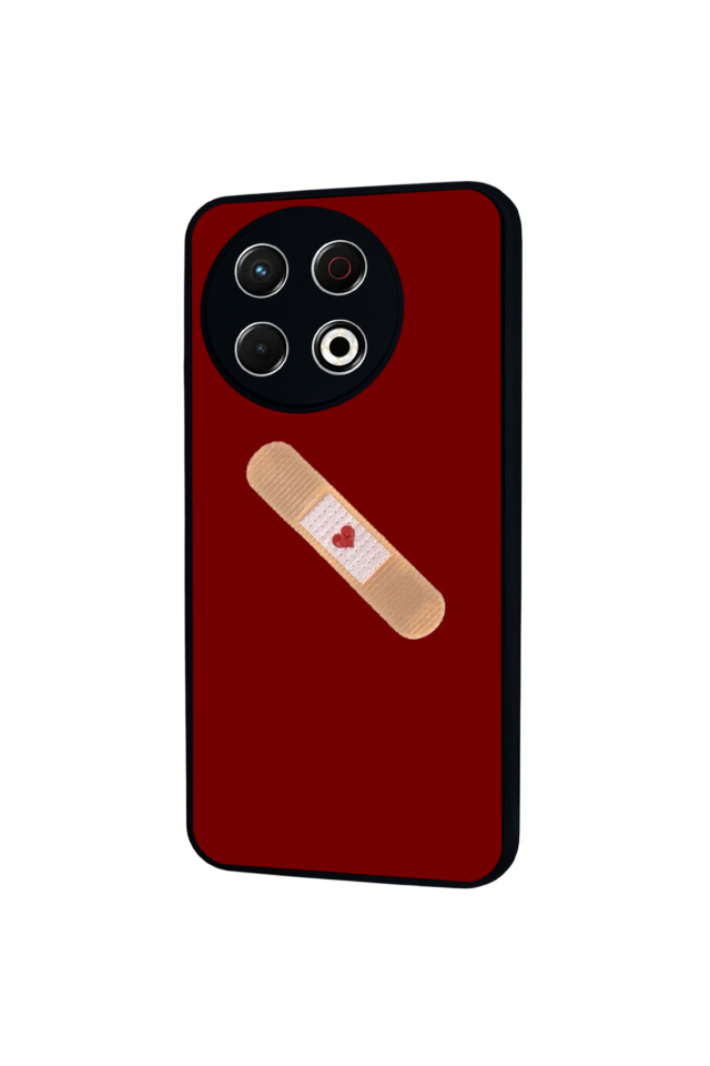 Tecno Spark 30 Pro Uyumlu Kalp Love Tasarımlı Glossy Premium Kılıf