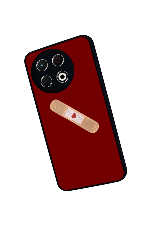 Tecno Spark 30 Pro Uyumlu Kalp Love Tasarımlı Glossy Premium Kılıf