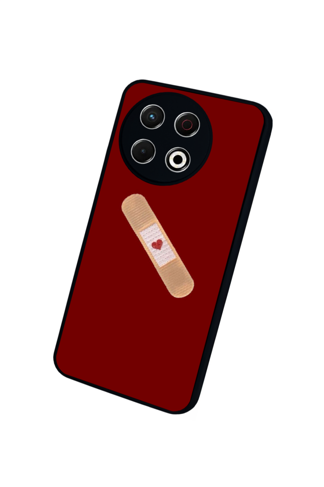 Tecno Spark 30 Pro Uyumlu Kalp Love Tasarımlı Glossy Premium Kılıf