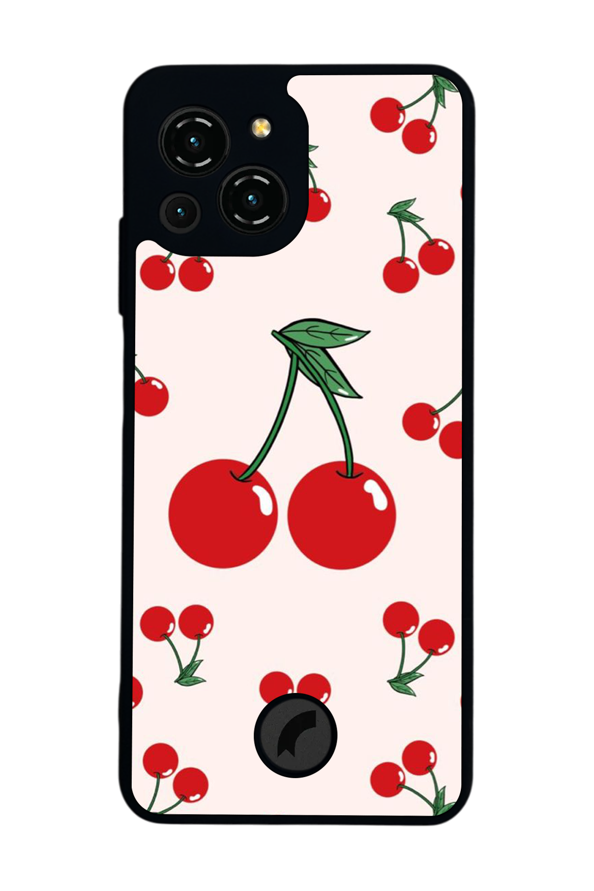 Reeder S23 Pro Max Uyumlu Kiraz Tasarımlı Glossy Premium Kılıf