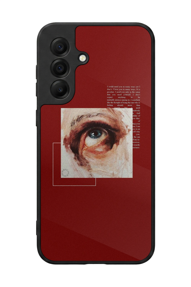 Samsung Galaxy A17 Uyumlu Kirmizi Tasarımlı Glossy Premium Kılıf