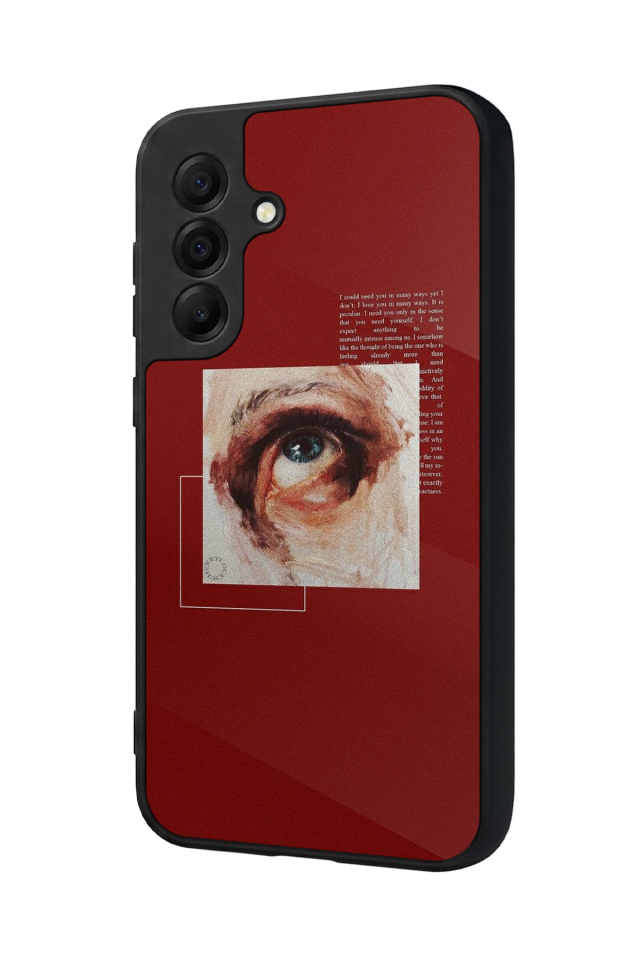 Samsung Galaxy A17 Uyumlu Kirmizi Tasarımlı Glossy Premium Kılıf