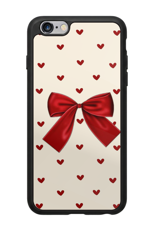 iPhone 6s Plus Uyumlu Kurdele Tasarımlı Glossy Premium Kılıf
