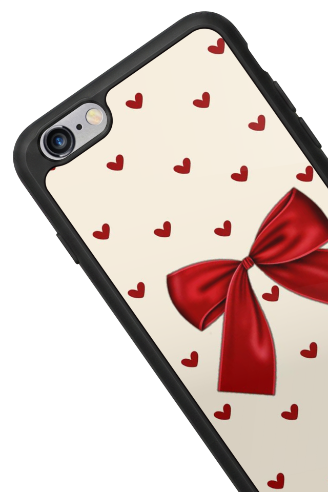 iPhone 6s Plus Uyumlu Kurdele Tasarımlı Glossy Premium Kılıf