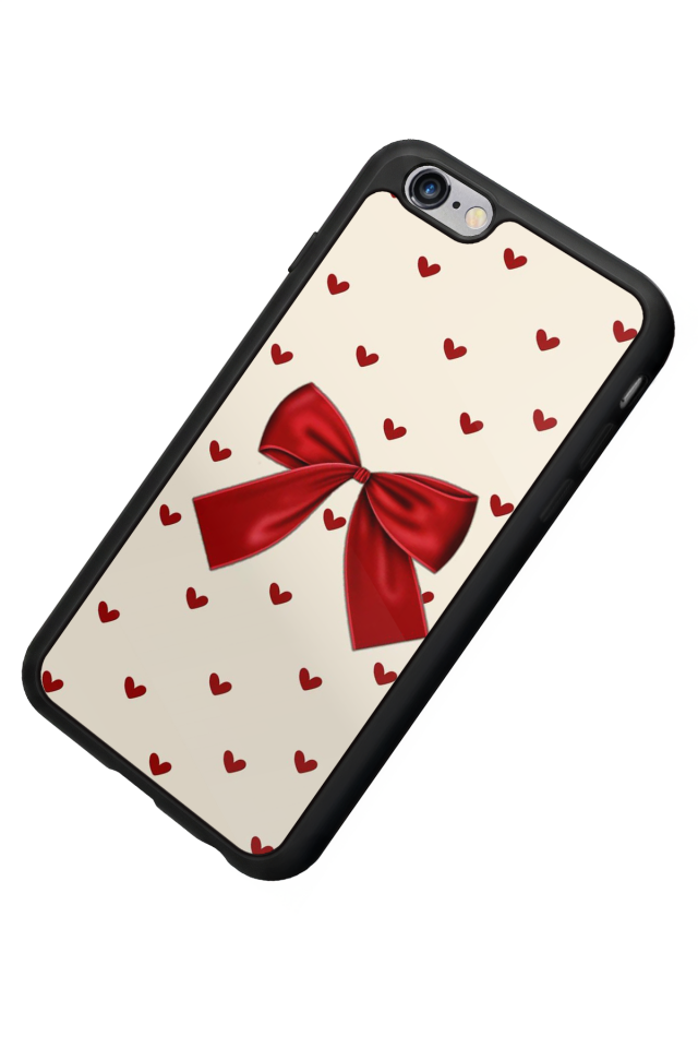 iPhone 6s Plus Uyumlu Kurdele Tasarımlı Glossy Premium Kılıf