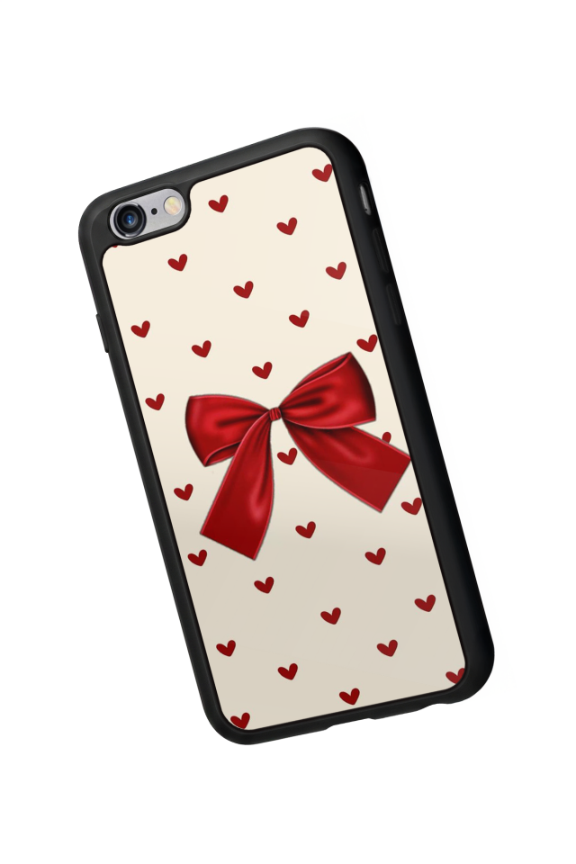 iPhone 6s Plus Uyumlu Kurdele Tasarımlı Glossy Premium Kılıf