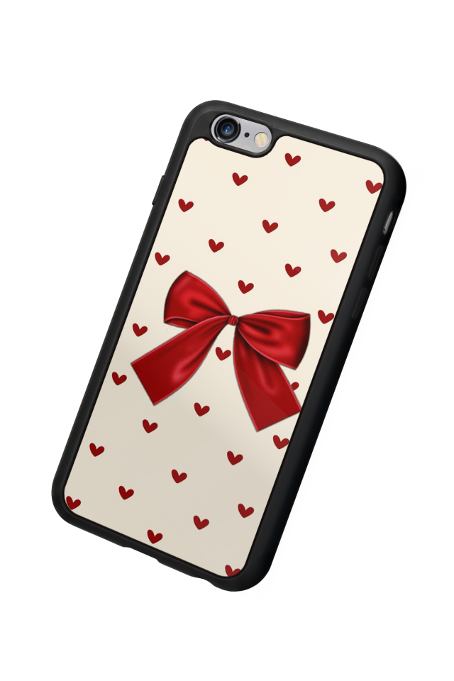 iPhone 6s Plus Uyumlu Kurdele Tasarımlı Glossy Premium Kılıf