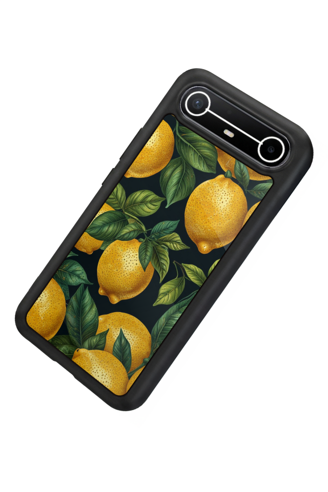 Tecno Spark Slim 5G Uyumlu Limon Tasarımlı Glossy Premium Kılıf