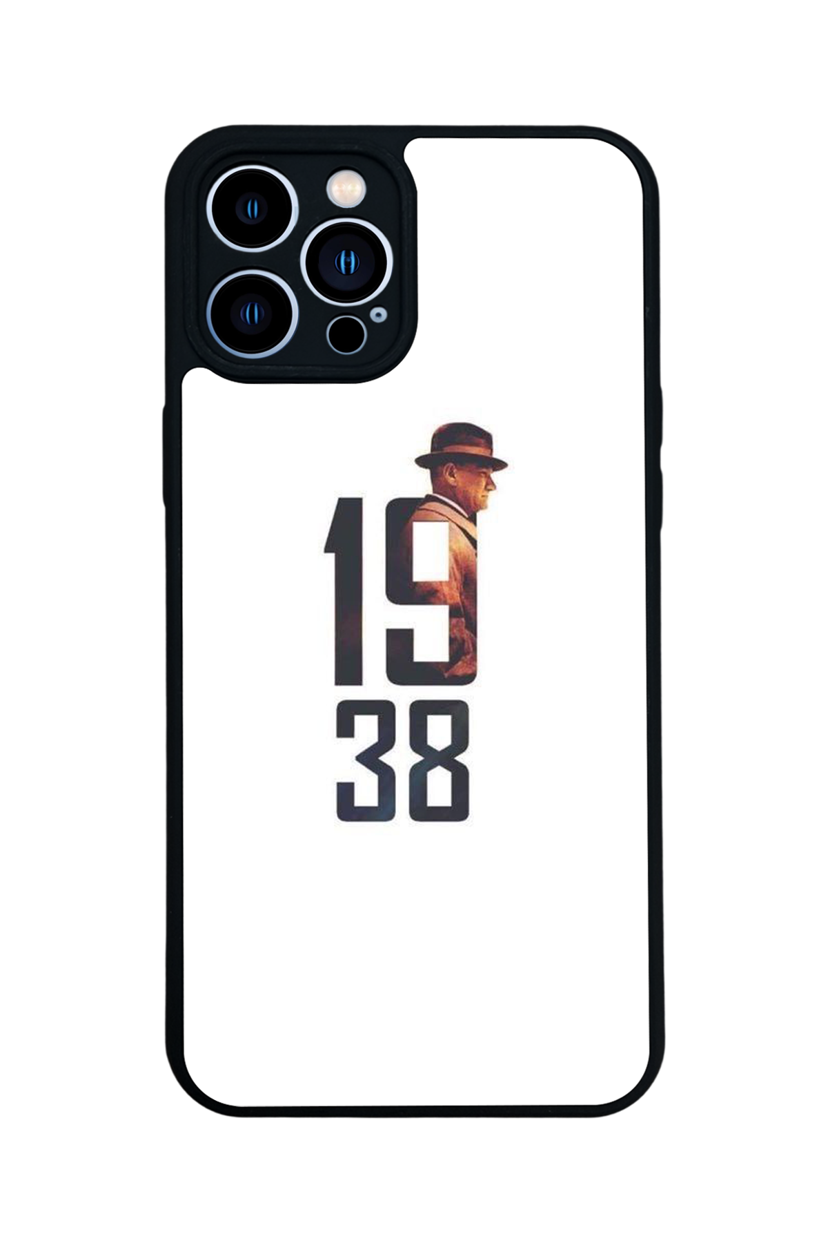 iPhone 12 Pro Max Uyumlu Mustafa Kemal Ataturk Tasarımlı Glossy Premium Kılıf