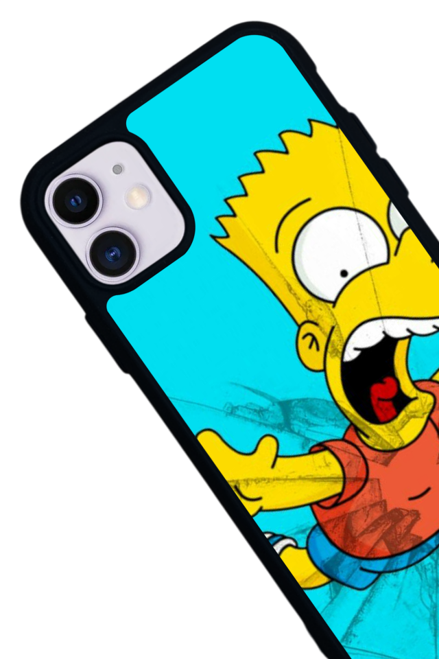 iPhone 11 Uyumlu The Simpsons Tasarımlı Glossy Premium Kılıf