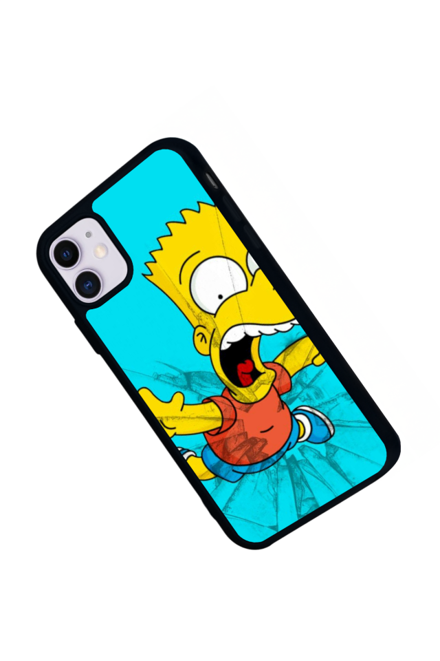 iPhone 11 Uyumlu The Simpsons Tasarımlı Glossy Premium Kılıf