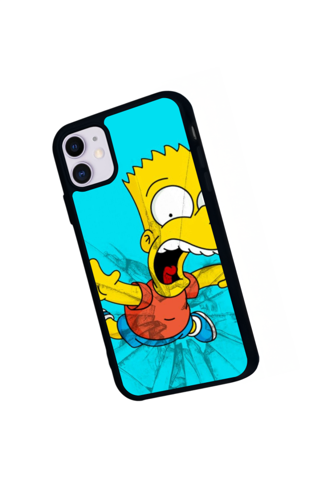 iPhone 11 Uyumlu The Simpsons Tasarımlı Glossy Premium Kılıf
