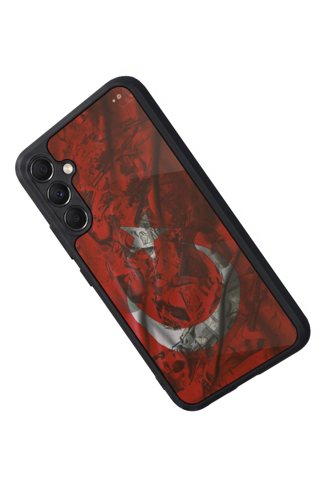 Samsung Galaxy A34 Uyumlu Türk Bayragi Tasarımlı Glossy Premium Kılıf