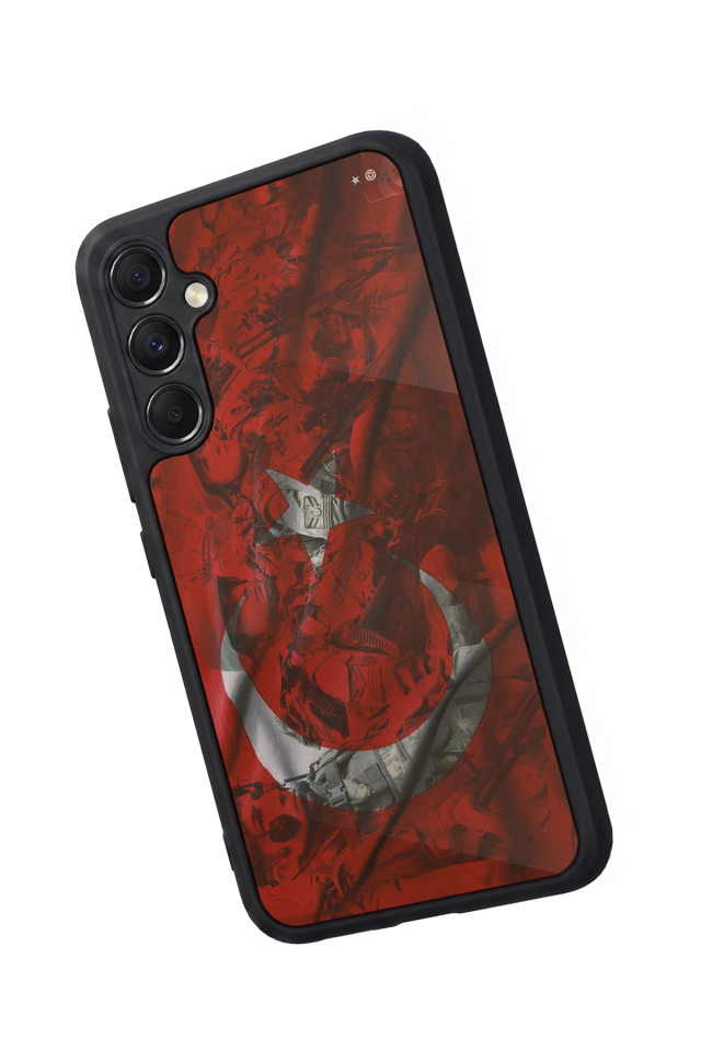Samsung Galaxy A34 Uyumlu Türk Bayragi Tasarımlı Glossy Premium Kılıf