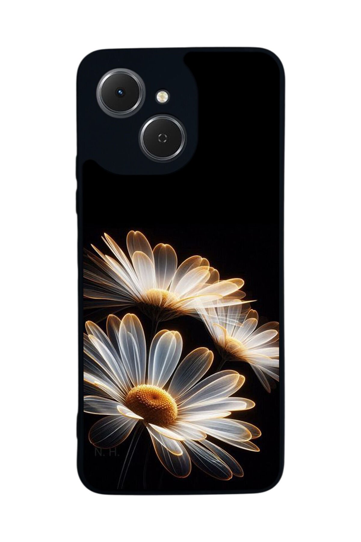 Tecno Spark 40C Uyumlu Cicek Tasarımlı Glossy Premium Kılıf