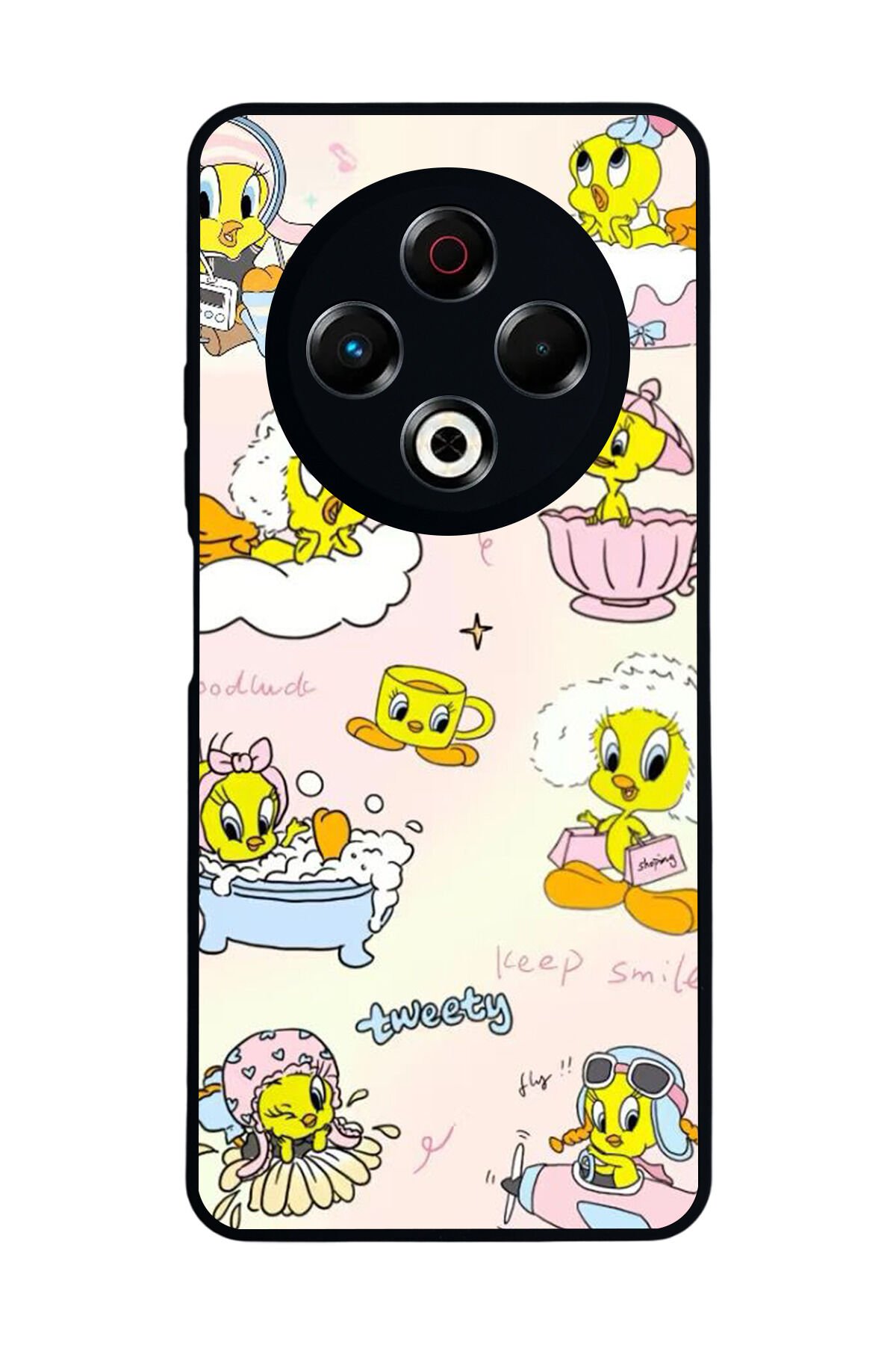 Tecno Spark 30 Uyumlu Tweety Tasarımlı Glossy Premium Kılıf