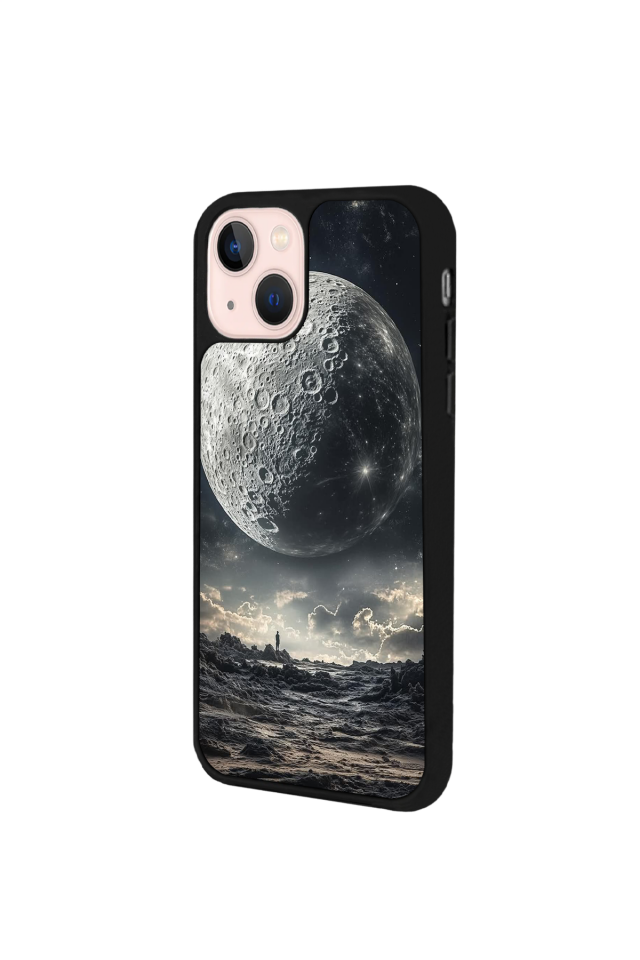 iPhone 15 Uyumlu Ay Tasarımlı Glossy Premium Kılıf