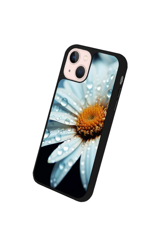 iPhone 13/14 Uyumlu Cicek Tasarımlı Glossy Premium Kılıf