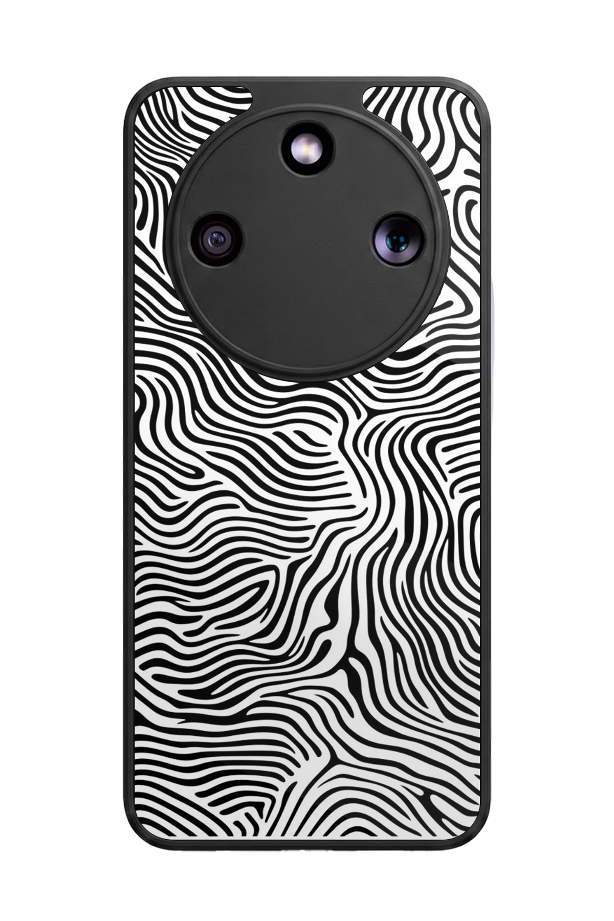 Honor Magic 8 Lite Uyumlu Çizgi Sanatı Tasarımlı Glossy Premium Kılıf