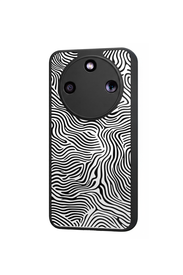 Honor Magic 8 Lite Uyumlu Çizgi Sanatı Tasarımlı Glossy Premium Kılıf
