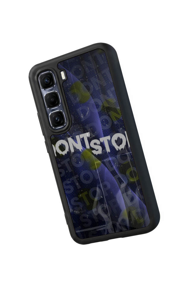 Infinix Hot 60 Pro Plus Uyumlu Dont Stop Tasarımlı Glossy Premium Kılıf