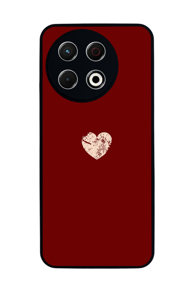 Tecno Spark 30 Pro Uyumlu Kalp Love Tasarımlı Glossy Premium Kılıf