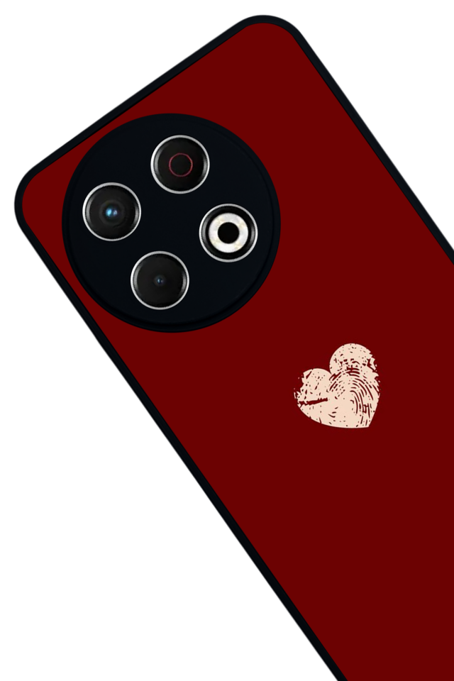 Tecno Spark 30 Pro Uyumlu Kalp Love Tasarımlı Glossy Premium Kılıf